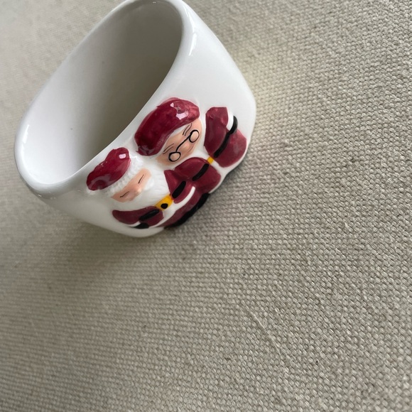 SET OF 8 Publix Season’s Greeters Santa and Mrs Claus napkin rings-NEW IN BOX! - Picture 6 of 8